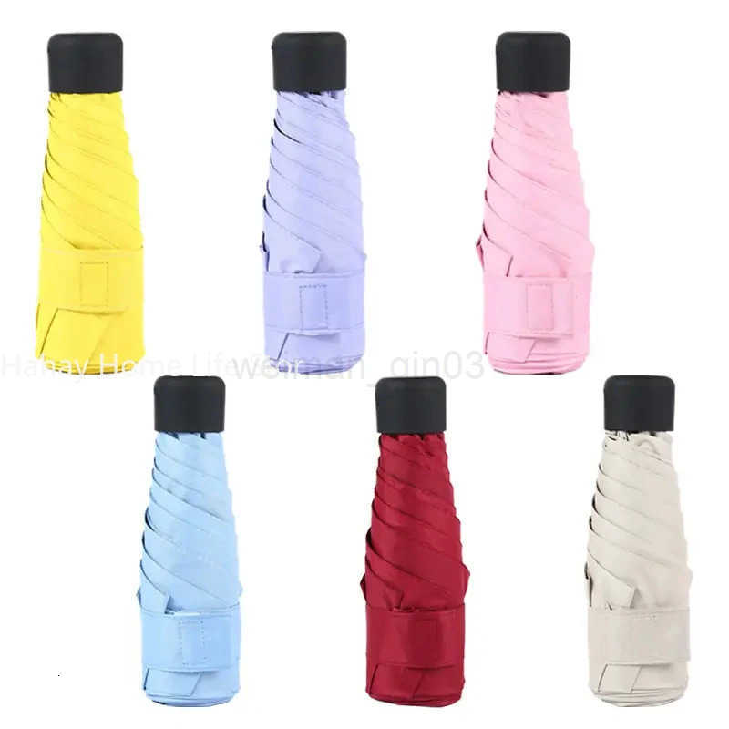 Small Folding Umbrella Rain Women Gift Men Mini Pocket Parasol Girls Anti-UV Waterproof Portable Travel H260314