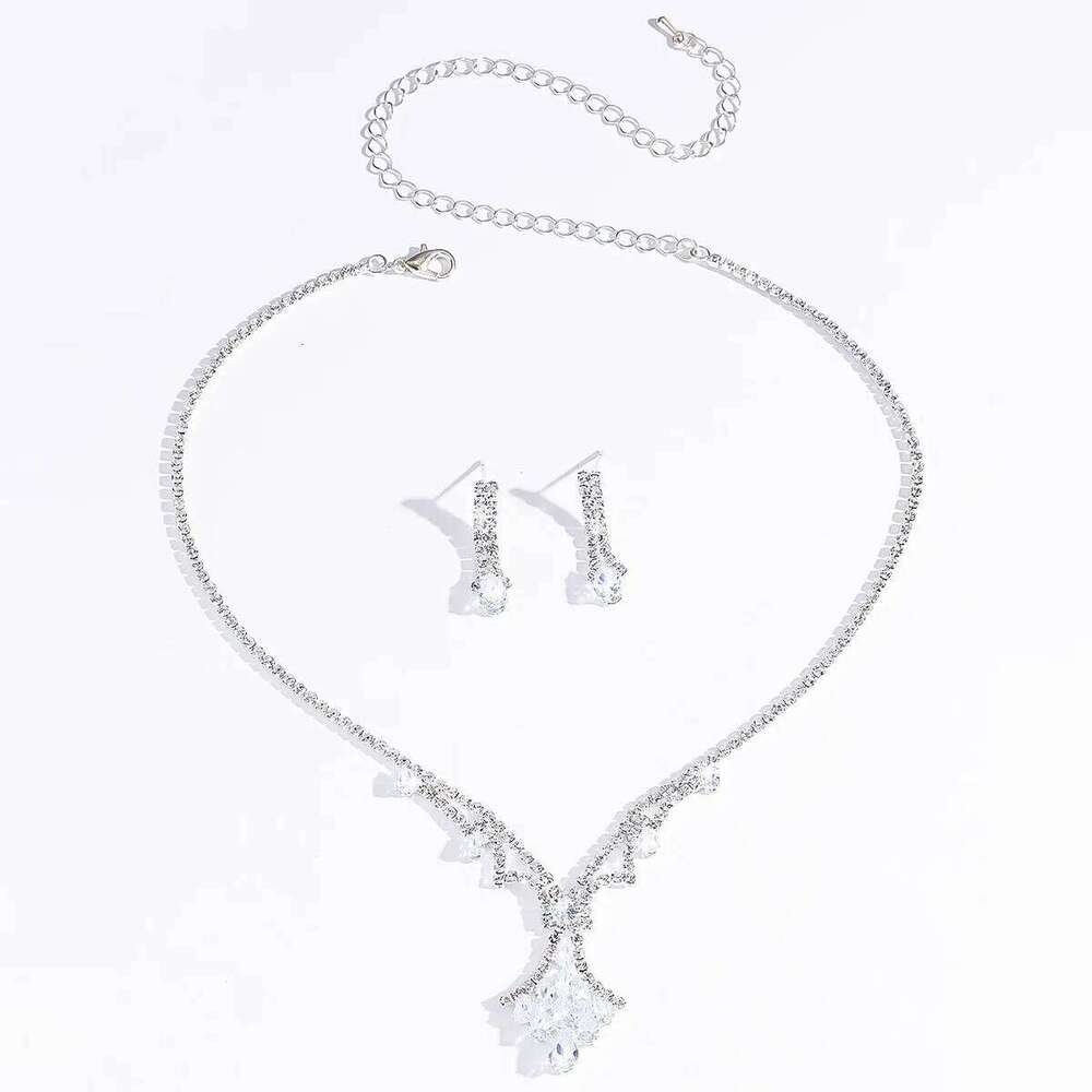 3PC Women's Fashion Design Water Drop Necklace Earrings Jewelry Set Wedding Party Festival Gift Z260313