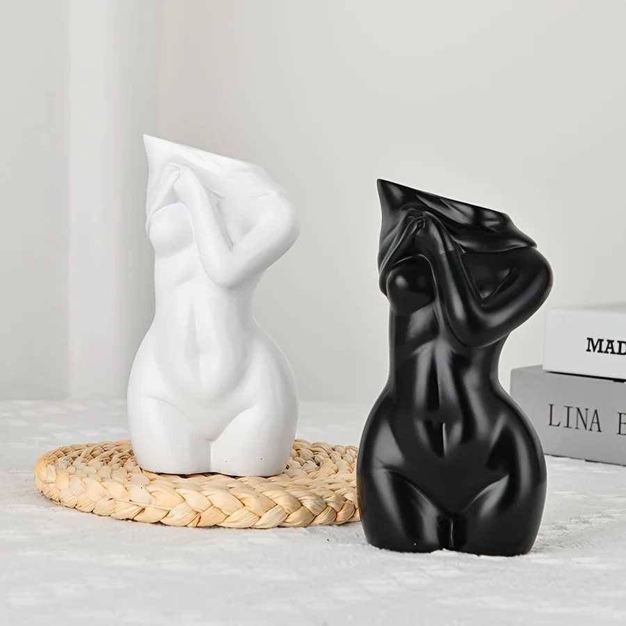 Body vase feminine form female body flower vase cute bud vase body vase modern chic decorative flowers bohemian home feminist Y260314