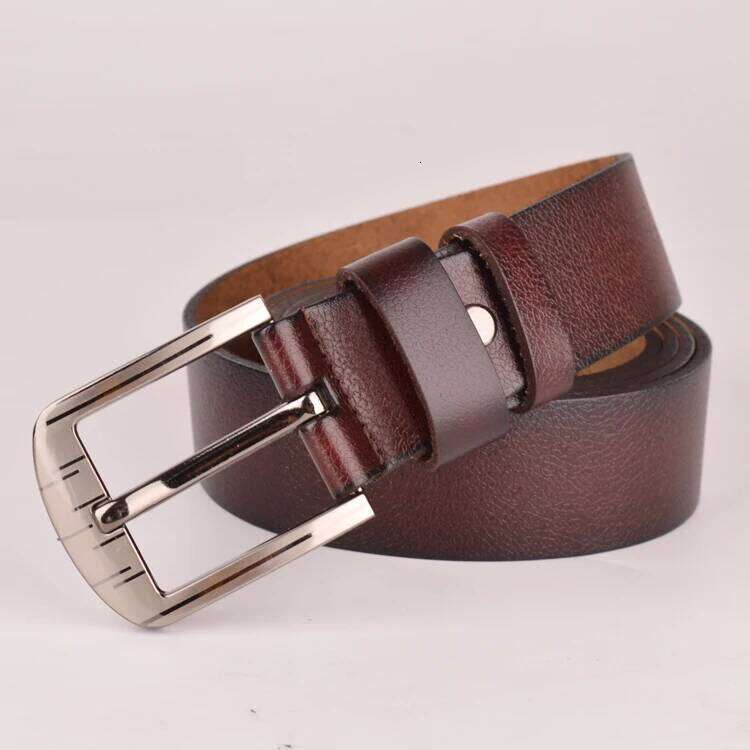 135cm -160cm Long Men'S Genuine Leather Big Belt Classic Casual Pin Button Plus Size Belts Male Fat People Strap Z260226