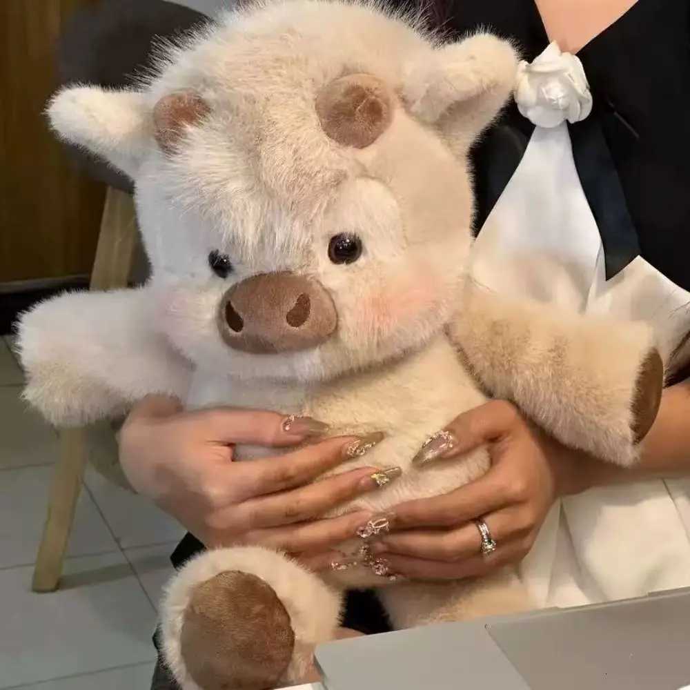 Creative Gift Soft Pig Stuffed Animal Plush Pillow Emotional Support Cute Stuffed Animals Plush 177inch Stuffed Toys Y260314