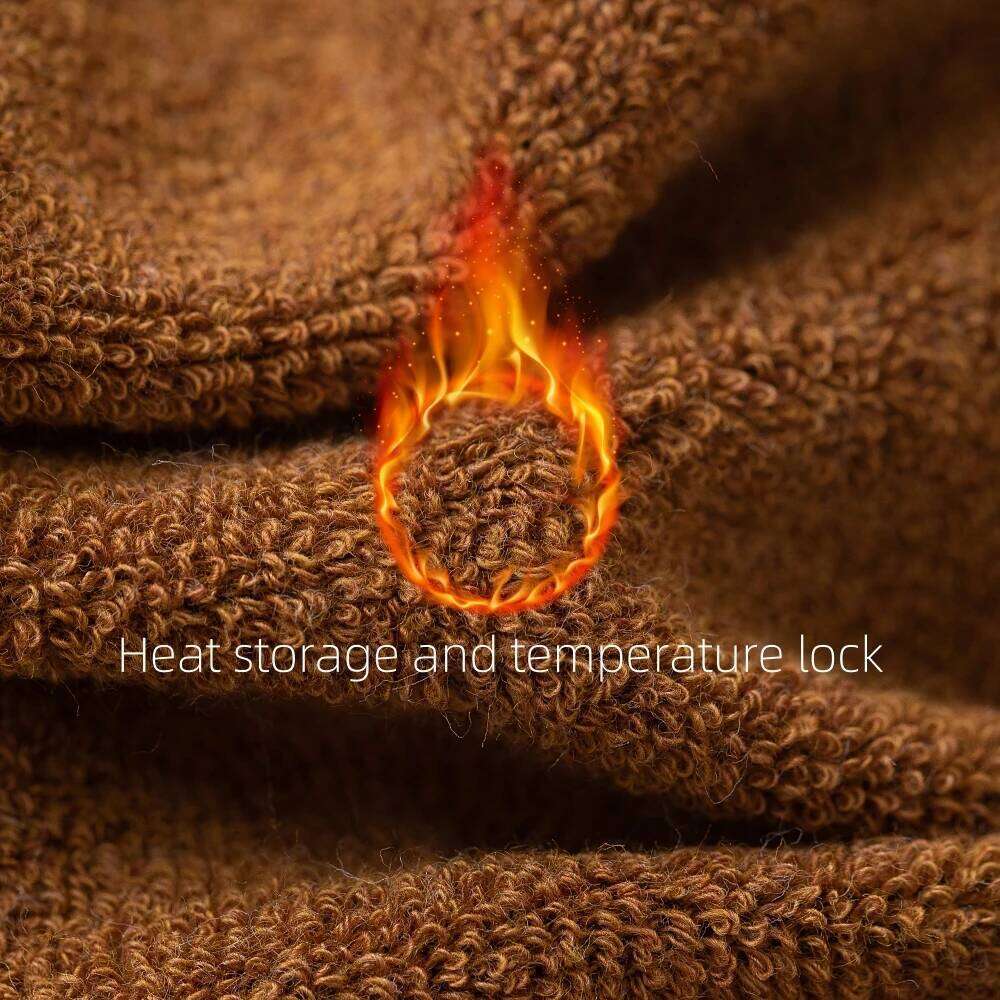 3 Pair Men's Winter Thick Warm Terry Cotton High Quality Business Solid Color Fashion Casual Socks Z260314