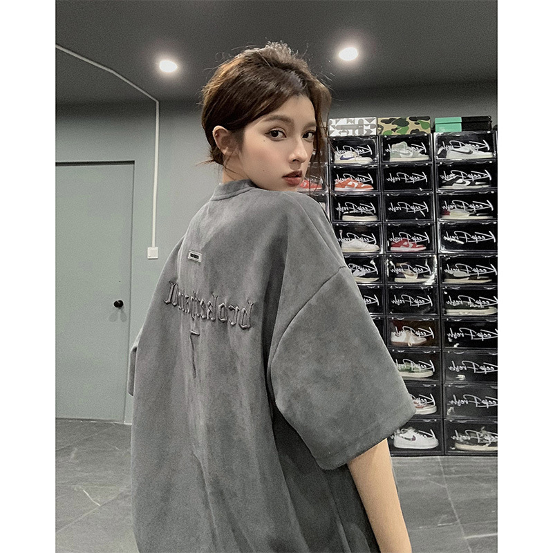 Polo Men's Shortsleeve New Summer Style American Retro Stylish And Cool Embroidered Suede Trendy Designer T-shirt Designer Hoodie Loosefitting Suede Halfsleeve