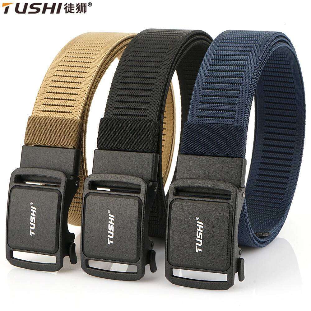 TUSHI New Men's Elastic Belts Unisex Casual Woven for Men Outdoor Training Work with Jeans Belt of Women Accessories Z260226
