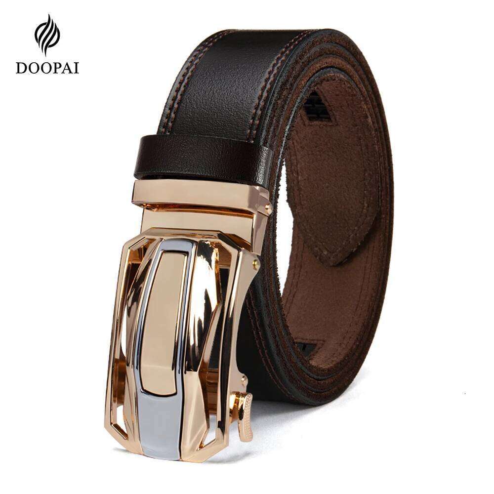 Automatic Fashionable Alloy Buckle Men's Business Clothing Genuine Leather Luxury Strap Z260226