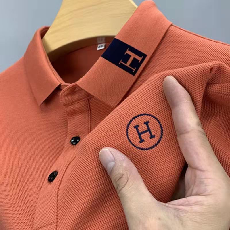 Summer Men's Short Sleeve New Embroidered Youth And Designer Hoodie Middleaged Polo Collar Polo Shirt Plus Size Designer T-shirt Casual Business Men's Top