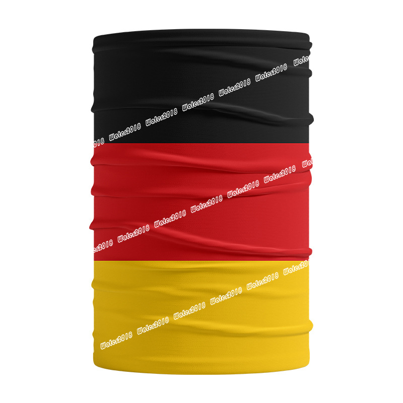World Cup Flag Bandana Party Decoration USA Germany Qatar Multifunctional Summer Ice Silk Magic Face Mask