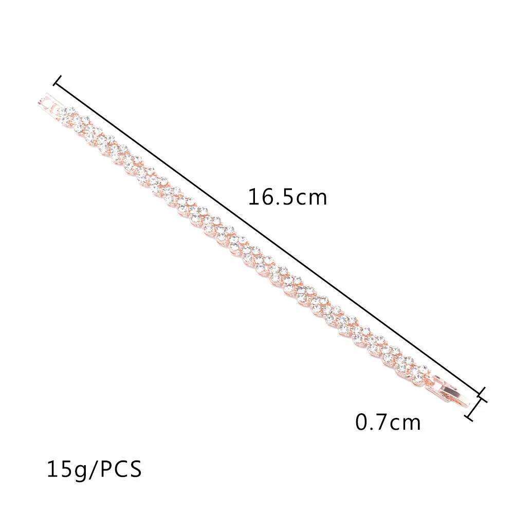 Luxury Roman Crystal Geometric Chain Bracelets for Women Trendy 2024 Goth Full Rhinestone Charm Bangles Wed Jewelry Accessories Z260313