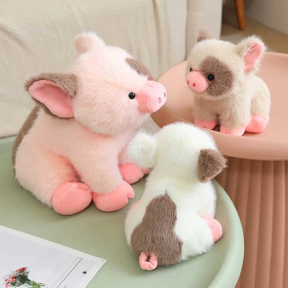20cm Mini Piglet Plush Toy White Teacup Pig Stuffed Farm Animal Piggy Soft Dolls Birthday Presents Cuddle Christmas Plushie Gift Y260314