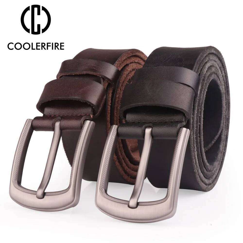 Top Full Grain 100% Cowhide Genuine Leather Belt With High Quality Zinc Alloy Buckle Bekts For Men TN001 Z260226
