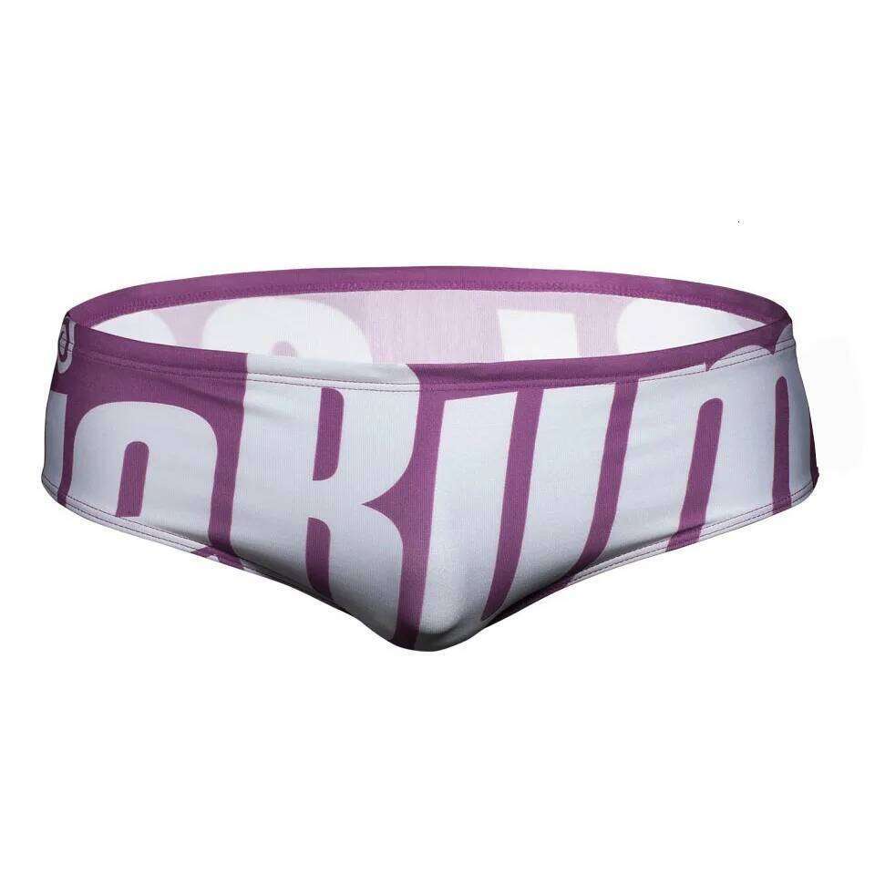 Men Sexy Letter Swimwear Swim Trunks Beach Surfing Shorts Swimming Briefs Z260314