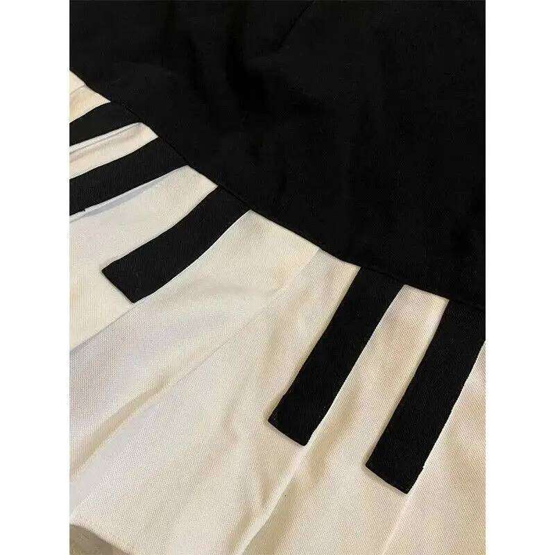 High Waist Pleated Ropa Mujer Black White Piano Skirt Fashion All-match Skirts Hot Sale Popular Faldas Woman 2026 New Clothes Z260314