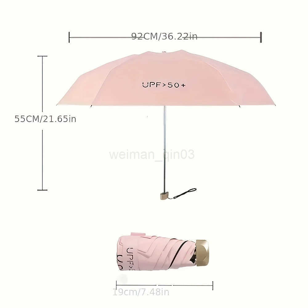 Mini five-fold umbrella sun protection sun umbrella sun protection anti-ultraviolet small and portable men and women fashion sun H260314