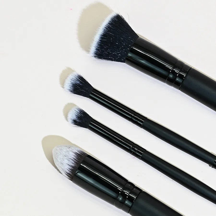 Professional Grade Duo-Faced Eyeshadow/Blush Brush Expertly Crafted from Silky Synthetic Fibers