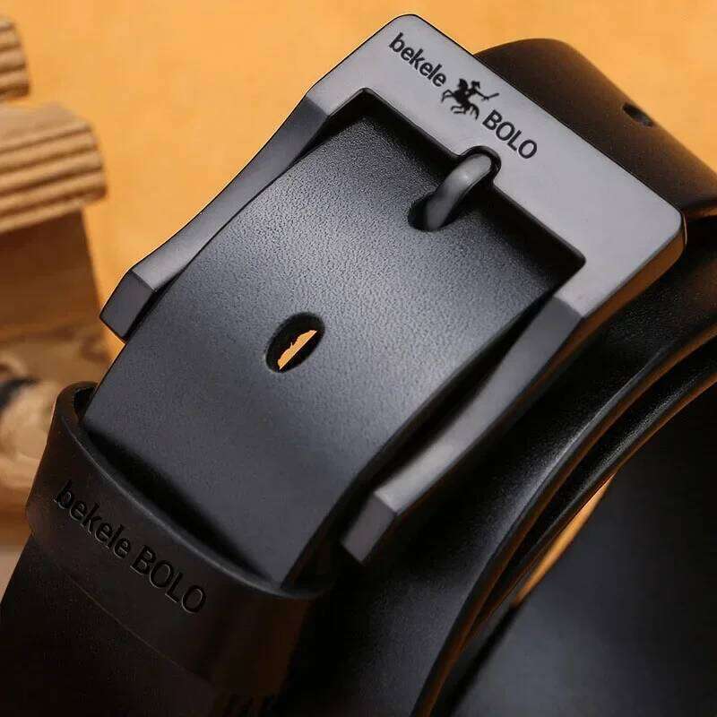 2024 Famous Luxury Brand Jeans Belts for Men Real Genuine Leather Men's Fashion Metal Alloy Pin Buckle Business Belt Z260226