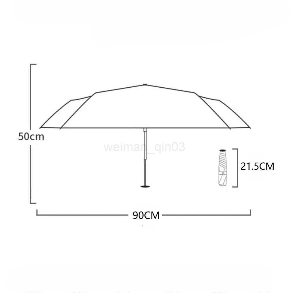 Ultra Light Sun Umbrella Folding Automatic Anti Uv Sunshine Umbrellas Compact Fresh and Elegant High-density Sunscreen Umbrella H260314
