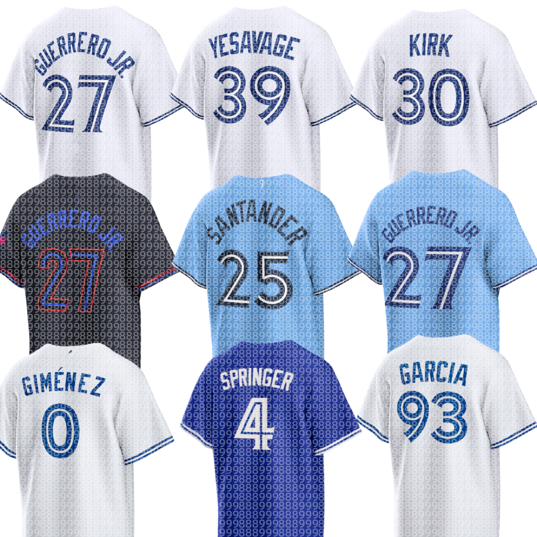 Blue Jays Addison Barger Vladimir Guerrero Jr. George Springer Alejandro Kirk Kevin Gausman Kazuma Okamoto Trey Yesavage Daulton Varsho Dylan Baseball Jersey