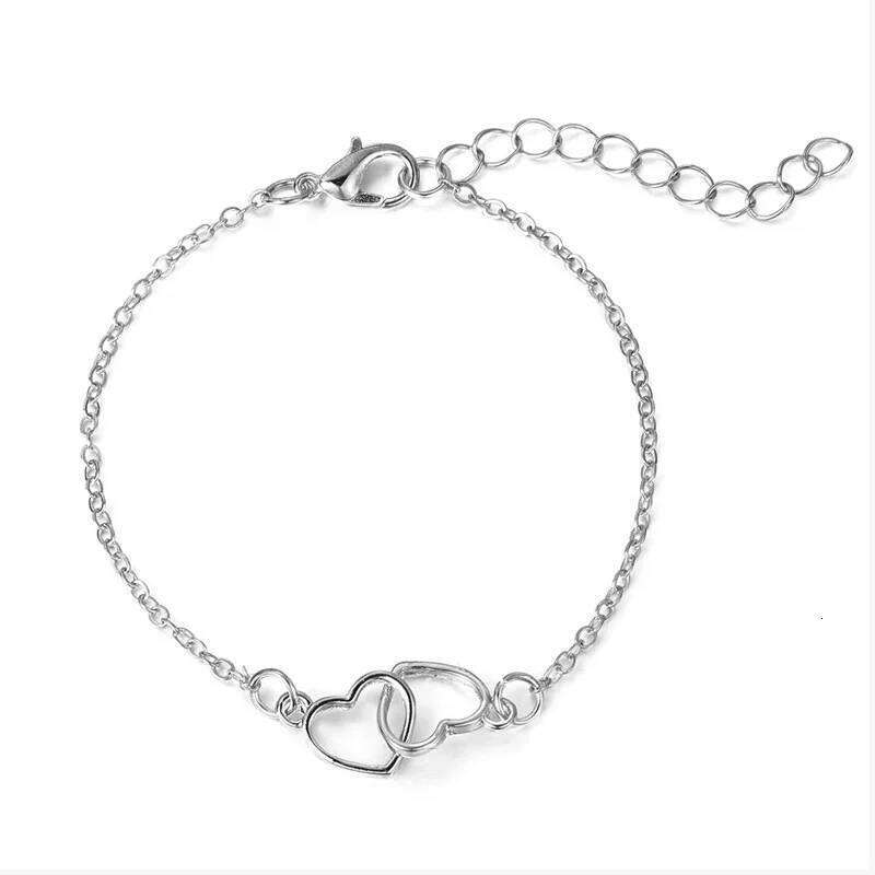 Simplicity Style Sales To Matching Double Small Hollow Heart Bracelet 2024 Fashionable New Temperament Z260313