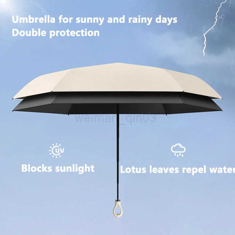 Upgrade UPF50 Mini Umbrella Portable Folding Sunshade Umbrella Outdoor Sunshade UV Protection Rain Windproof Sun Rain Dual Use H260314