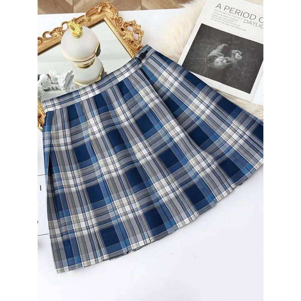 JMPRS Women Pleated Summer JK Girls Plaid Preppy Dance Mini Skirt A Line Harajuku Japan School Sexy Mujer Faldas Z260314