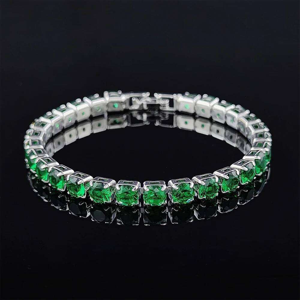 2024 New Arrival Fashion Unique Design Light Green Bracelet Bangle for Women Valentine's Day Gift S5787-green White Z260313