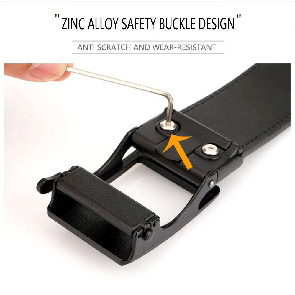 TUSHI Genuine Leather Luxury Automatic Buckle for Belt Belts Men High Quality IPSC Girdle Male Z260226