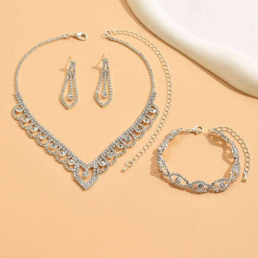 Women's Claw Chain Design Hollow Earrings Necklace Bracelet Jewelry Set Wedding Banquet Party Holiday Gift Z260313