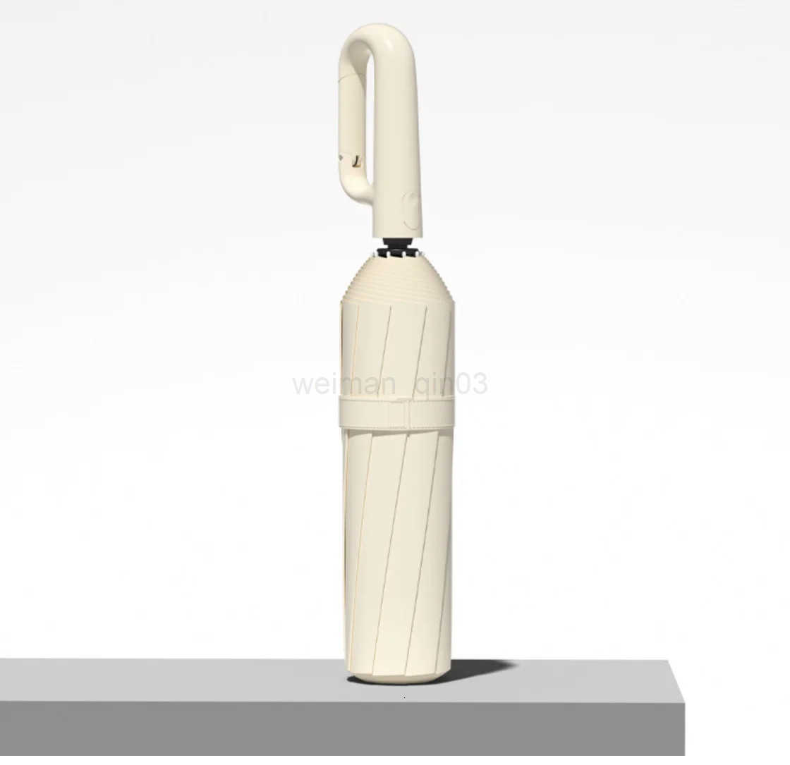Ergonomic Large Grip Auto Open/Close Umbrella with Hook Simple Solid Color Design for Convenience H260314