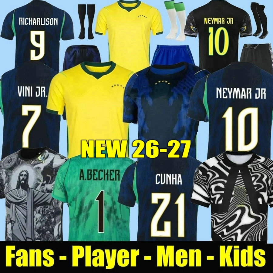 2025 2026 2027 ENDRICK CASEMIRO soccer jerseys 25 26 27 BrAZiLs Camiseta RICHARLISON VINI JR RODRYGO RAPHINHA Brasil maillots football shirt men women kids uniform