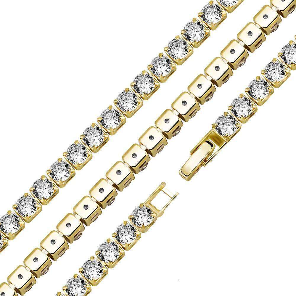 TOPGRILLZ 3/4/5MM Micro Tennis Bracelet with New Fold Over Clasp Hip Hop Bling Iced Out Cubic Zirconia Jewelry Gift For Men Z260313