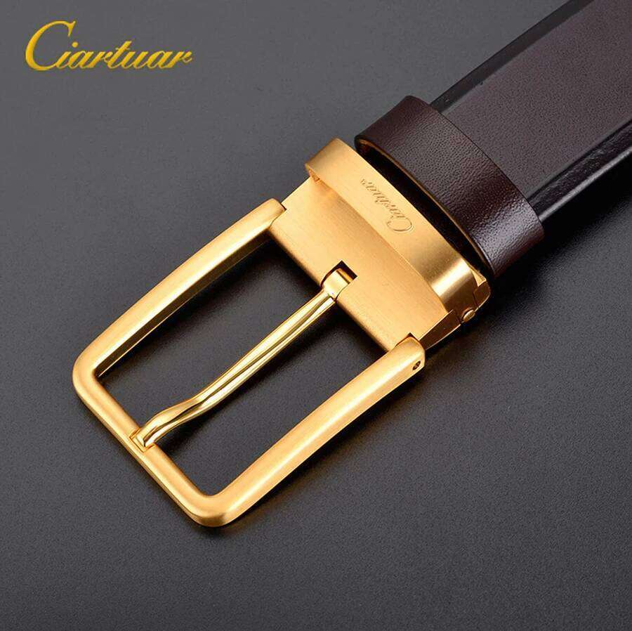 2025 Ciartuar official store new high quality suit men belt genuine leather strap trousers first layer pin buckle Z260226