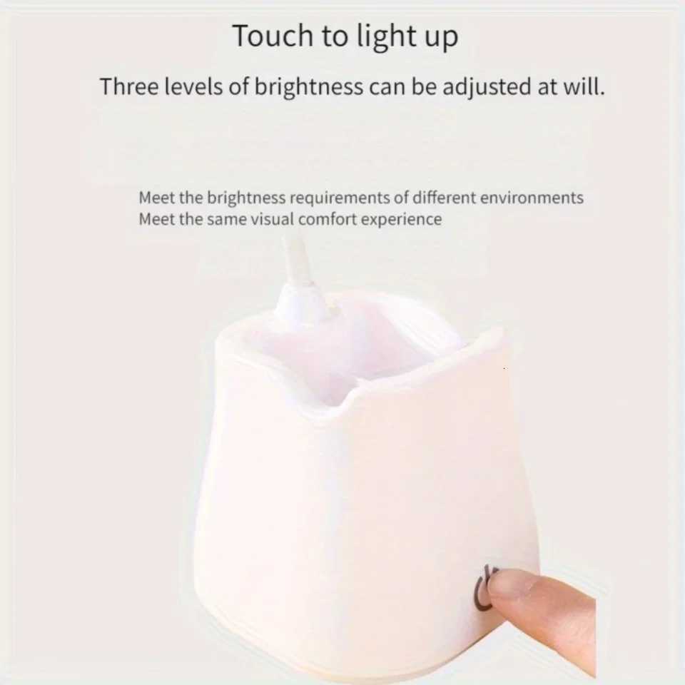 Portable USB Rechargeable LED Folding Desk Lamp Eye Protection Touch Dimming Working Reading Table Lamp For Book Bed Office Y260314