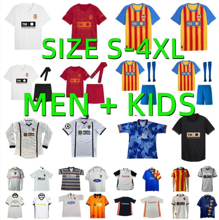 95 96 97 99 00 01 03 04 06 07 retro valencias fc soccer jerseys 2025 2026 Aimar MENDIETA Romario ANGULO Gaya CAVANI GUEDES GAMEIRO M.Gomez 25 26 football shirt man kids kit
