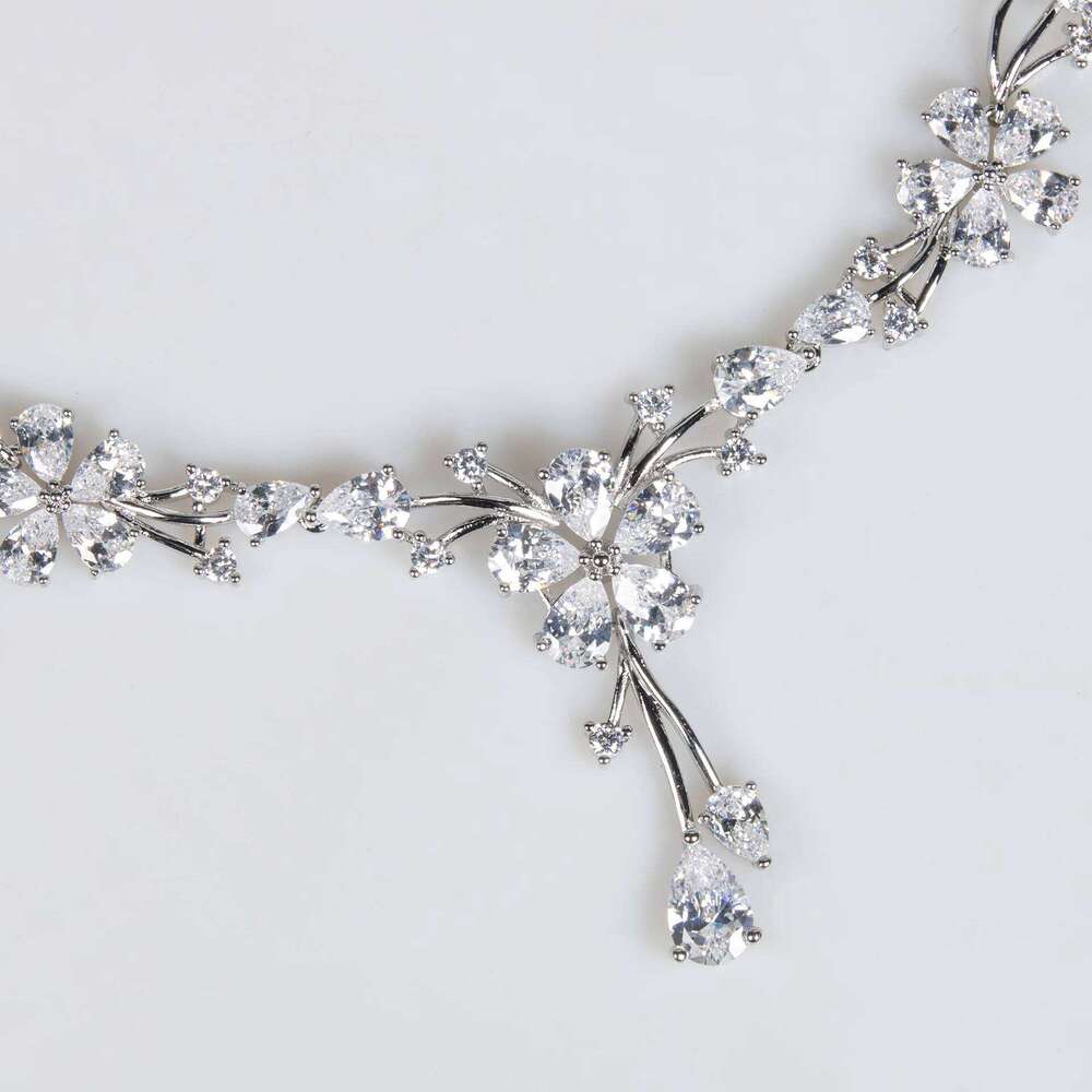 Luxury Bridal Jewelry Sets Wedding Zirconia CZ Women Earring Set For Bride Party Prom Jewellery Pendant Necklace Z260313