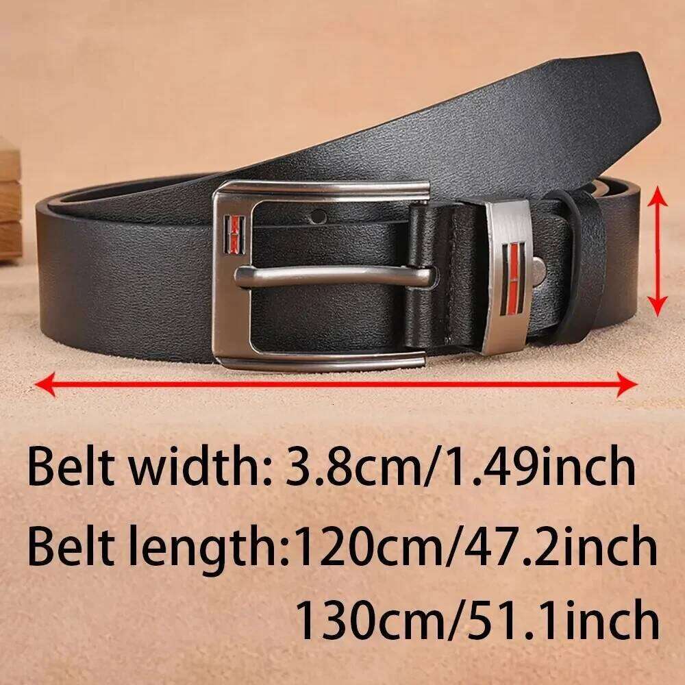 Genuine Leather For Men's High Quality Buckle Jeans Cowskin Casual Belts Business Cowboy Waistband Male Fashion 2025New Z260226