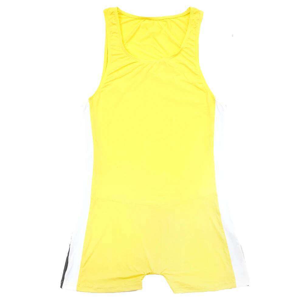 Men Undershirts Leotard Sports Workout Bodysuit Shorts Wrestling Singlet Fitness Jumpsuit Sexy Slip Ice Silk Underwear Swimwear Z260314
