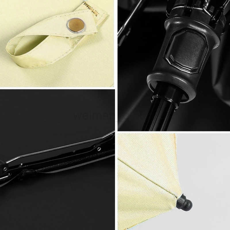 Ultra-light UPF50 Umbrella Carbon Fiber Sun UV Protection Portable Umbrella Vinyl Folding Rain Parasol PocketPencil Umbrella H260314