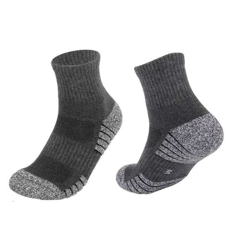 6 pairs Outdoor Thickened towel bottomed hiking Sweat-absorbing short tube sports running socks Men Socks Z260314