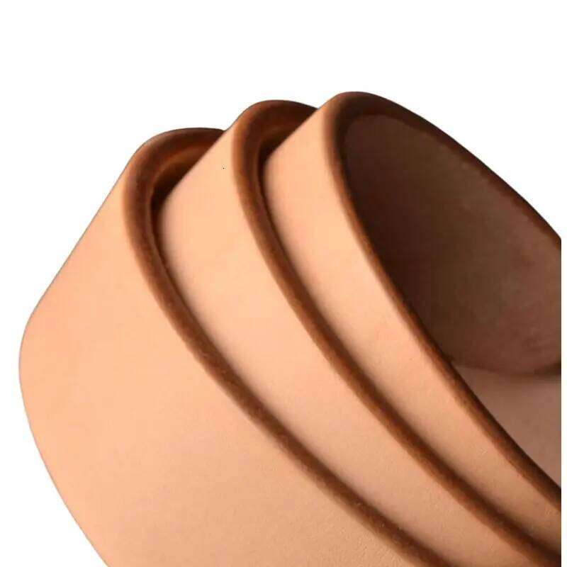 5.5mm Thick Vegetable Tanned American Saddle Leather Belt Men's Full Grain Leather, Stainless Steel Buckle 3.8CM Width Z260226