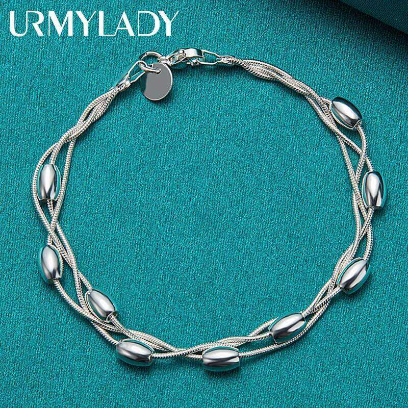 925 sterling silver bracelet chain fashion design product beautiful Jewelry High quality Bracelet bead for women lady wedding Z260313
