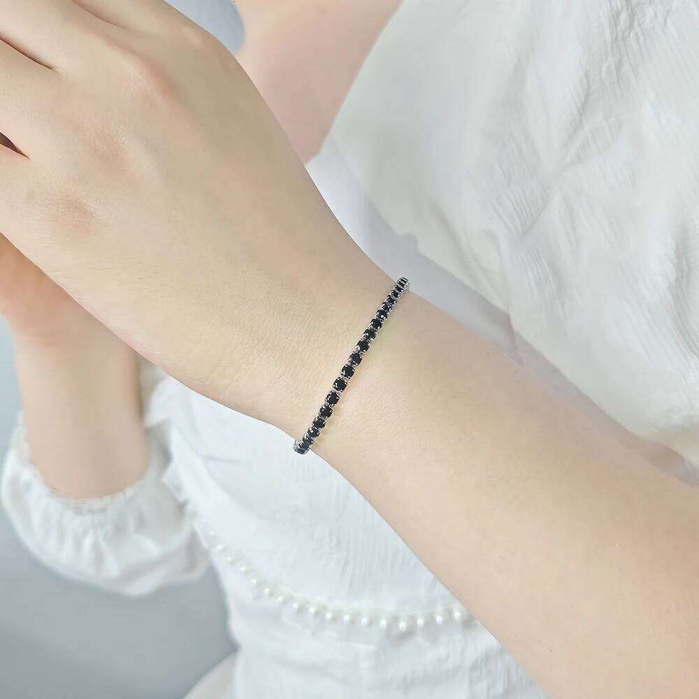 2024 New Arrival Luxury Round black color on hand Bracelet Bangle For Women Anniversary Gift Jewelry Bulk Sell S5787 Z260313