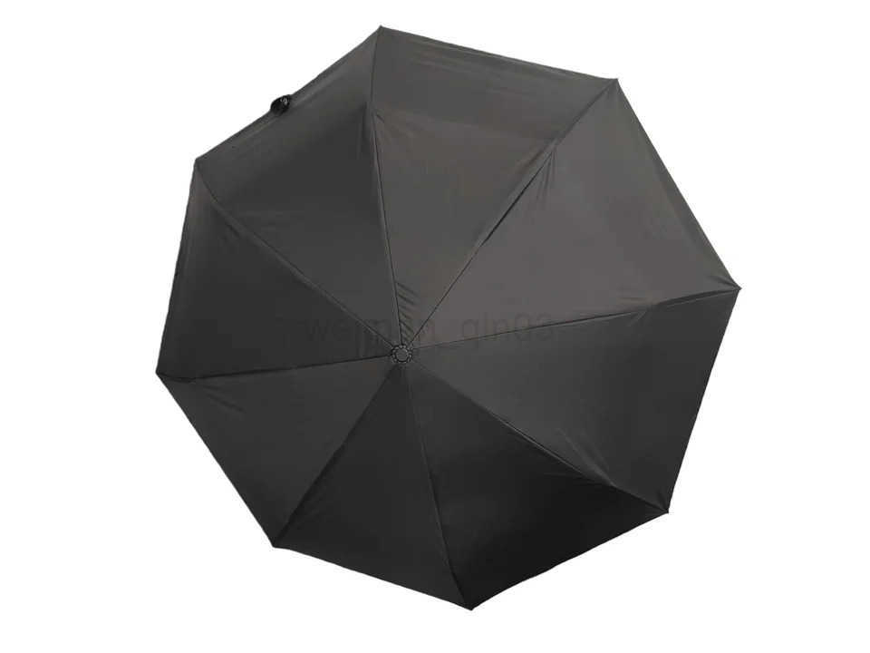 Ergonomic Large Grip Auto Open/Close Umbrella with Hook Simple Solid Color Design for Convenience H260314