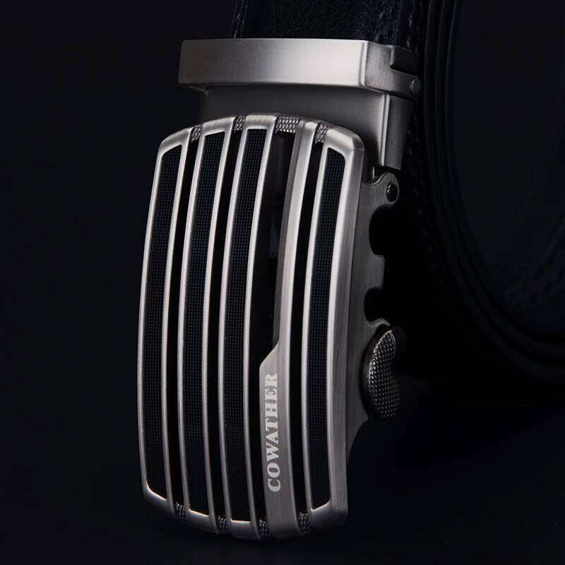 COWATHER New design cow genuine leather strap male belt automatic buckle belts for men fashion style waistband original brand Z260226