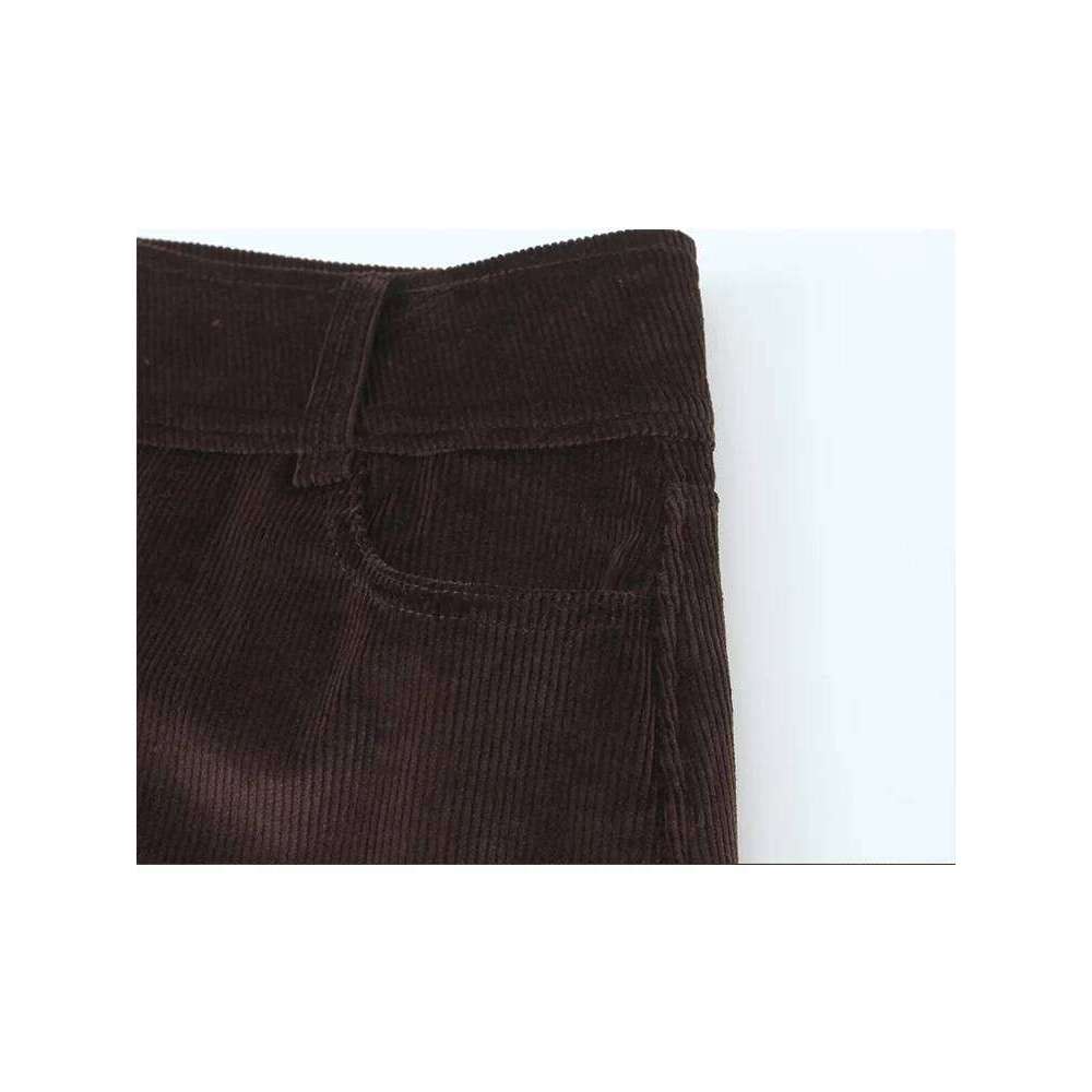 TFMLN Women Vintage Short Skirts Simple Slim Fit Mini With Pockets Spring Autumn Fashion Casual Zipper Skirt Ladies Z260314