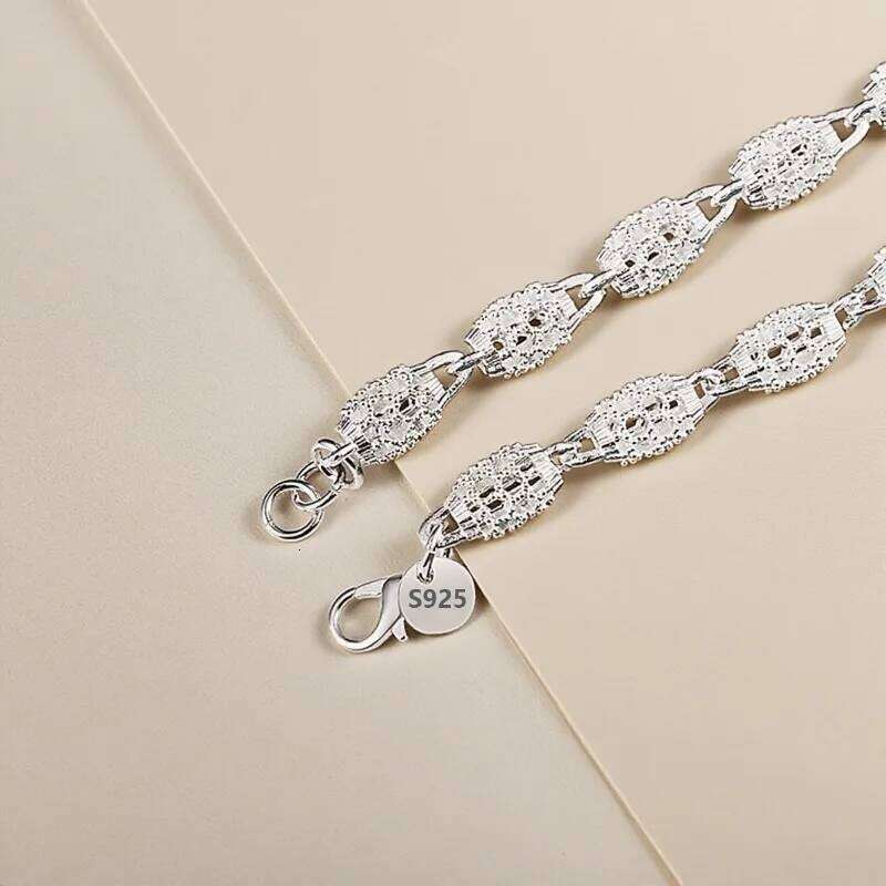 925 Sterling Silver Bead Bracelets For Women Men Luxury Hollow Ball Chain Bracelet Wedding Party Jewelry Holiday Gifts Z260313