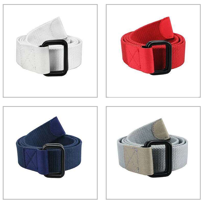 Maikun Double Ring Buckle Canvas Men Casual Harajuku Male Belt For Jeans Z260226