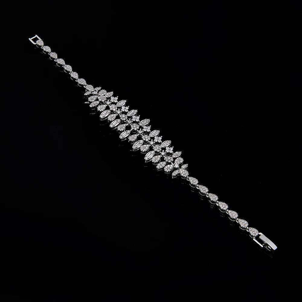 2024 4-piece African Blue Bridal Jewelry New Fashion Dubai Necklace Set Women's Wedding Party Accessories Z260313