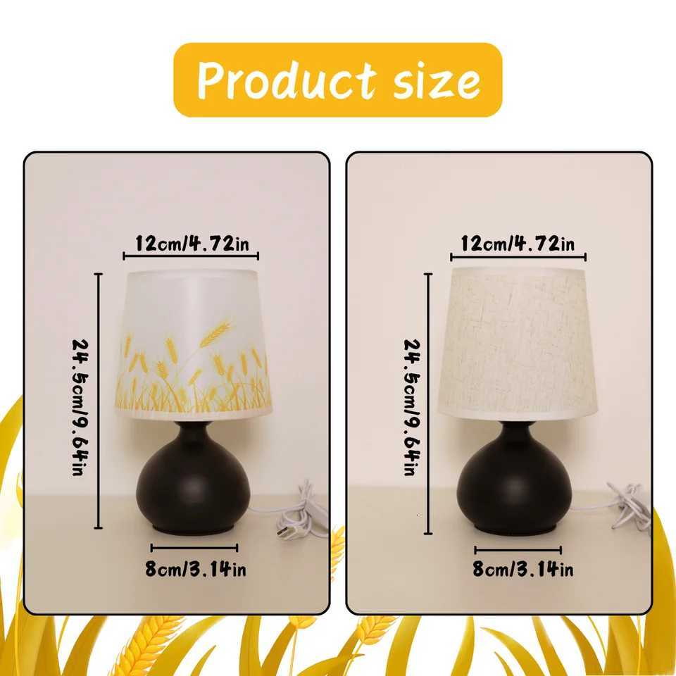 Modern design warm light fabric desk lamp USB with switch home decoration lamp bedside lamp gift lamp Y260314