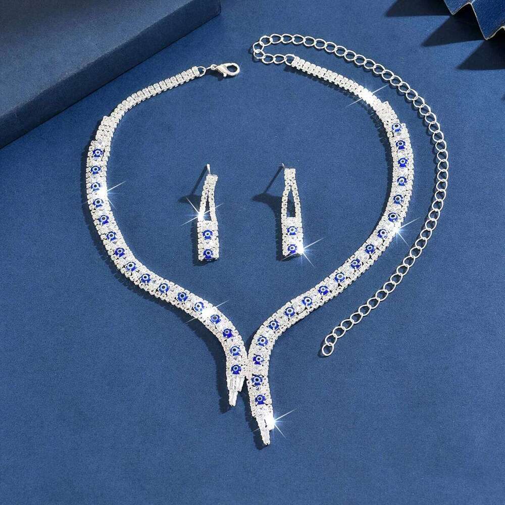 Fresh, simple, atmospheric, unique necklace earrings paired with daily party two-piece set, popular among manufacturers Z260313