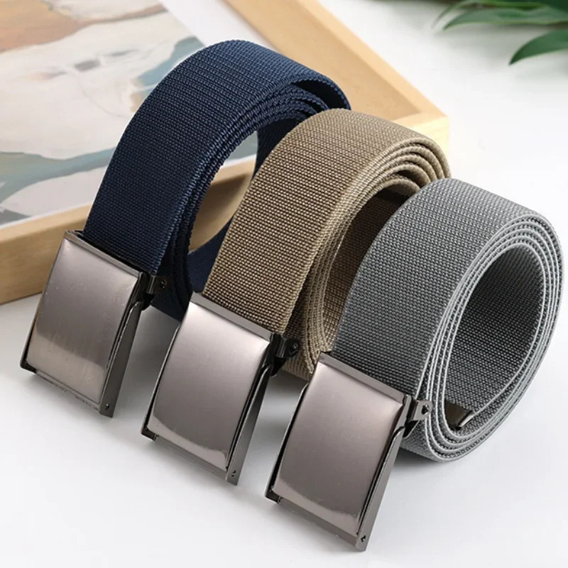 Mens and Womens Stretch Fabric Belt Knit Breathable Canvas Belt Fashion Belts for Women 260304